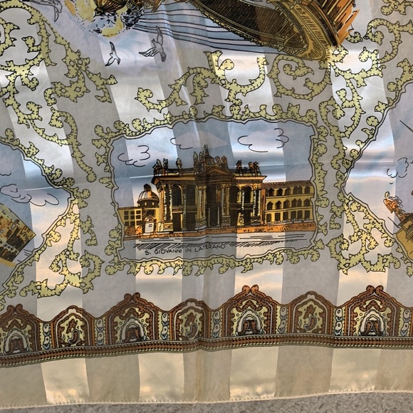 Rome Italy Scarf Italian City Scenes Souvenir European Roman Accessory Gift - Picture 9 of 14
